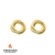Brinco Argolas Entrelaçadas Banhado em Ouro 18k - comprar online