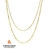 Colar Duplo Banhado em Ouro 18k - comprar online