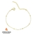 Tornozeleira Veneziana com Bola Lisa Banhada em Ouro 18k - comprar online
