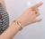 Bracelete com Pingente Banhado em Ouro 18k - Edera Joias