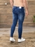 Calça skinny jeans com sublinhado a laser e patch - ALPHA JEANS