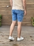 Imagem do Bermuda jeans lavagem clara com detonado
