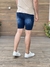 Imagem do Bermuda jeans lavagem escura e detonado