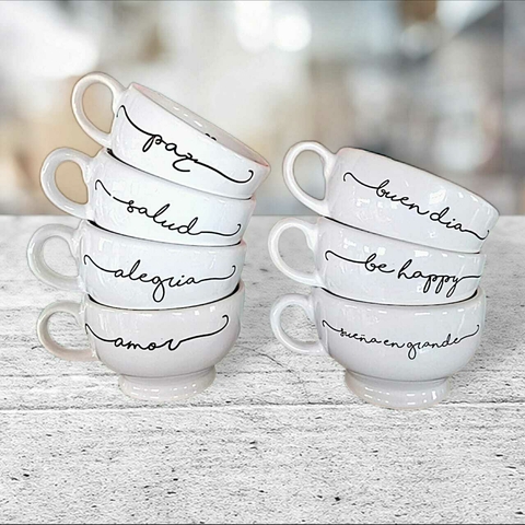 Taza con pie - Calcos Surtidos