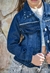Campera cargo de jean con tachas