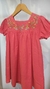 Vestido bordado - Punta pie