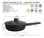 SARTEN PROFUNDA de TEFLÓN 24cm HUDSON - Apto cocina a gas, cerámica, eléctrica y halógena. Apto lavavajillas. - Bazar Mundo