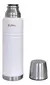 Termo Hudson de Acero Inoxidable doble pared con Tapón de Acero a rosca 1Litro BLANCO