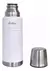 Termo Hudson de Acero Inoxidable doble pared con Tapón de Acero a rosca 750cc BLANCO