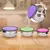 Set de 3 bowls de acero inoxidable con tapas - comprar online