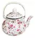 Pava Enlozada Decorada con Rosas, capacidad de 1.5 litros. - comprar online