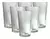 Vaso Vidrio Durax trago Largo Cobra - Capacidad: 350 ml - Diámetro: 8 cm - Altura: 13 cm. Pack x 6 unidades.