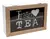 Caja de Té de Madera con 6 Divisiones con tapa de Vidrio. en internet
