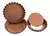 MOLDE MINIS TARTERAS X3 DESMONTABLES ANTIADHERENTES de TEFLON 10cm COLOR COBRE HUDSON. - Bazar Mundo