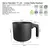 Jarro de Teflón, marca Hudson de 11cm - Apto cocina a Gas + Eléctrica + Vitrocerámica + Halogena + Apto LavaVajillas. Capacidad 750cc. - Bazar Mundo
