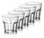 Vaso Vidrio Durax corto ó wisky facetado - Capacidad: 350 ml - Diámetro: 8,7 cm - Altura: 10 cm. Pack x 6 unidades.