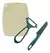 Set X3: tabla plástica, cuchillo y pelapapa