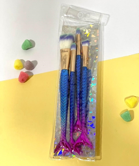 SET BRICHA COLA DE SIRENA CHICO X 4 PIEZAS - comprar online