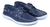 Zapatos De Hombre Náuticos De Cuero Con Cordon Liviano Azul - Afrodita Shoes