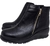 Bota Corta Confort Mujer Taco Chino Liviana Gravagna Negro - Afrodita Shoes