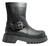 Bota Borcego Cuero Moda Carra Negro