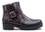 Borcego Bota Mujer Con Hebilla Cuero Vacuno Gravagna Bordo - comprar online