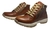 Zapatilla de Mujer Cuero Botineta Urbano Casual Marron - Afrodita Shoes
