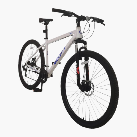Bicicleta Gravity R29 Shimano M/L blanca y azul