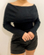 Blusa Ombro a Ombro Manga Longa