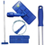 Kit Suporte Lt Limpa Tudo Articulado Giro 360° Graus + Cabo Alumínio 1.40 Metros Ergonômico Com Manopla Pisos Parede