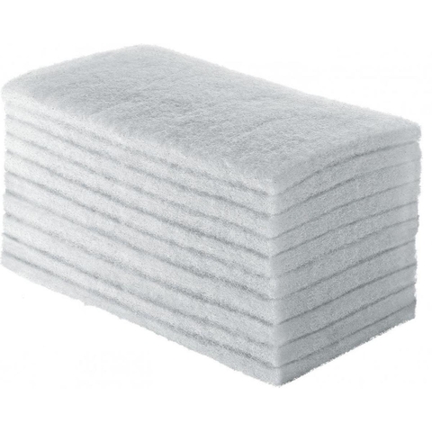 Kit 480 Unidades Esponjas / Fibra De Limpeza MACIA BRANCA SuperPro Bettanin 22,5 x 10cm Refil Para Suporte LT Limpa Tudo