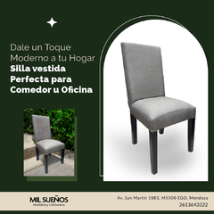 SILLA VESTIDA DE MADERA ¡OFERTA!