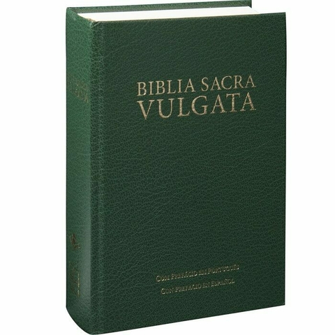 BIBLIA sacra vulgata tapa dura verde - comprar en línea
