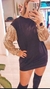 Buzo vestido mangas palliet - comprar online