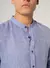 CAMISA LINO CUELLO MAO AZUL (03810320404) - comprar online
