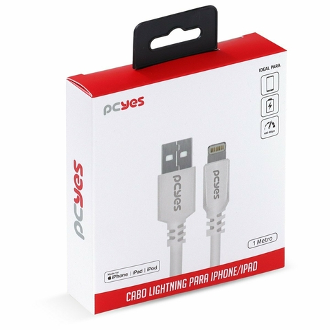 Cabo Usb A 2.0 Para Lightning Iphone (Mfi) 1M Branco - PCYES
