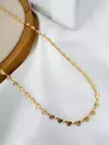 Colar Choker Corações Martelados