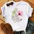 Camiseta Estampada Floral Aquarela na internet
