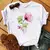 Camiseta Estampada Floral Aquarela - Fran Stoinski Boutique