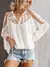 Blusa Detalhes Renda na internet