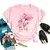 Camiseta Estampada Floral Aquarela - loja online