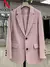Blazer Elegante Com Botões e Lapela - Fran Stoinski Boutique