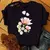 Camiseta Estampada Floral Aquarela - Fran Stoinski Boutique