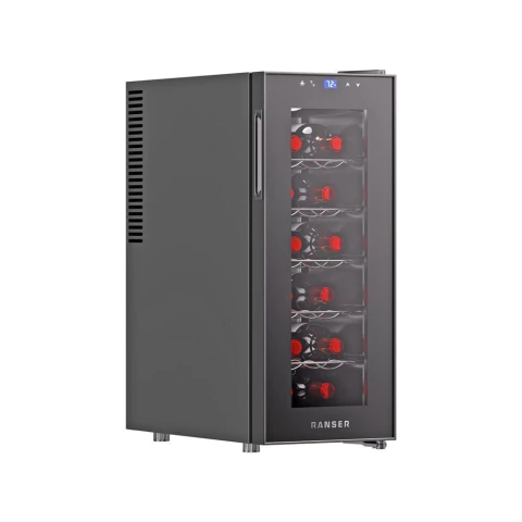 Cava Termoeléctrica 12 Botellas RANSER WC-1412 MAINZ 35Lts 5°C a 18°C Negro