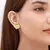 Brinco Coração Trabalhado com Detalhe com Zirconia - Semijoia - comprar online