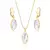 Conjunto Semijoia Oval Cristal na internet
