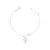 Pulseira Infinito com Coração Liso Prata 925 - comprar online