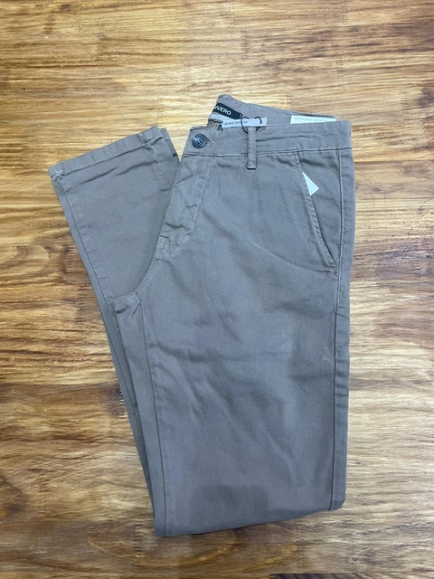 Calça Alfaiataria Skinny Caqui DIVERO