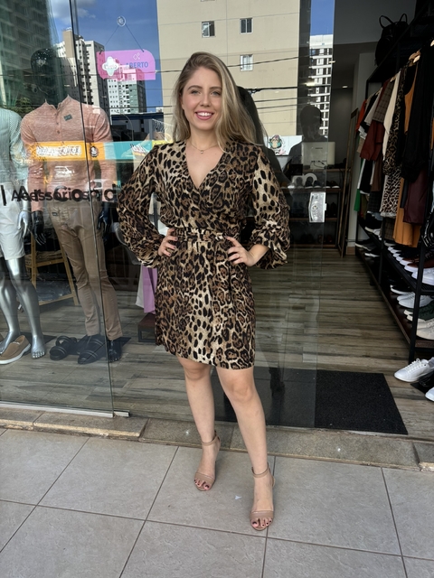 FEM Vestido Leopard Print Sly Wear