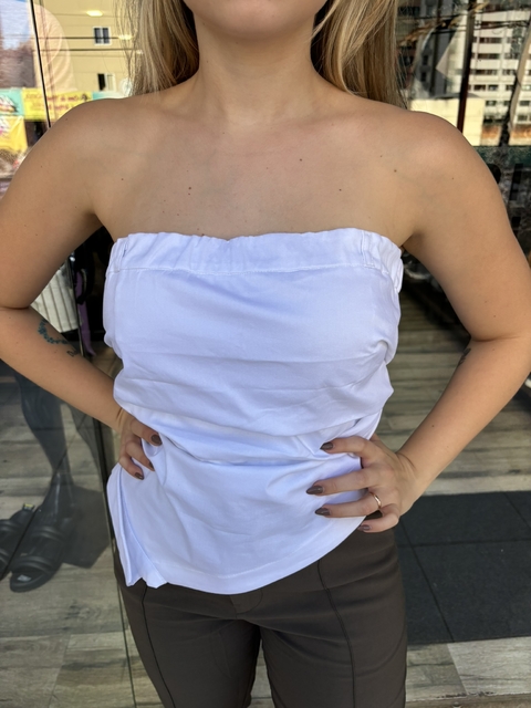 FEM Cropped Branco Lapela SLY WEAR